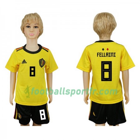 Tenue Belgique Fellaini 8 Enfant Exterieur Coupe du monde 2018 Maillot de Foot